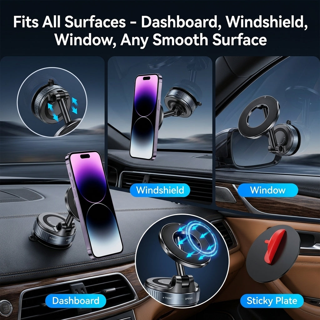 MagBase 360° Foldable Magnetic Car Mount