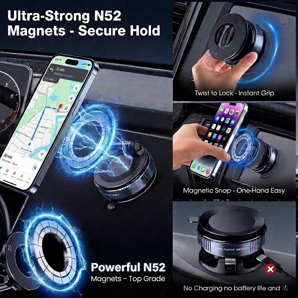 MagBase 360° Foldable Magnetic Car Mount