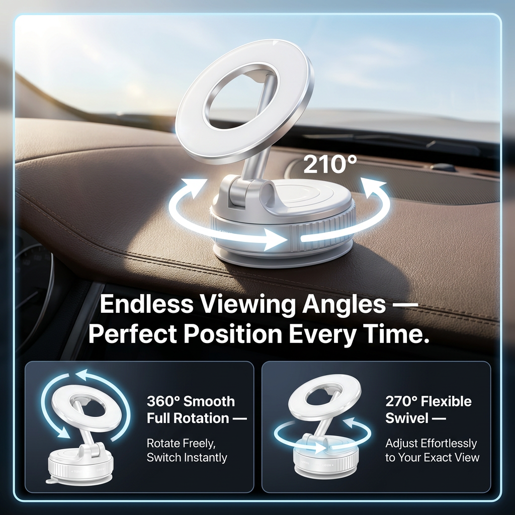 MagBase 360° Foldable Magnetic Car Mount
